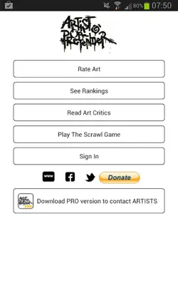 ArtistORPretenderApp android App screenshot 0